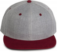 Light Grey Heather / Dark Chili Red